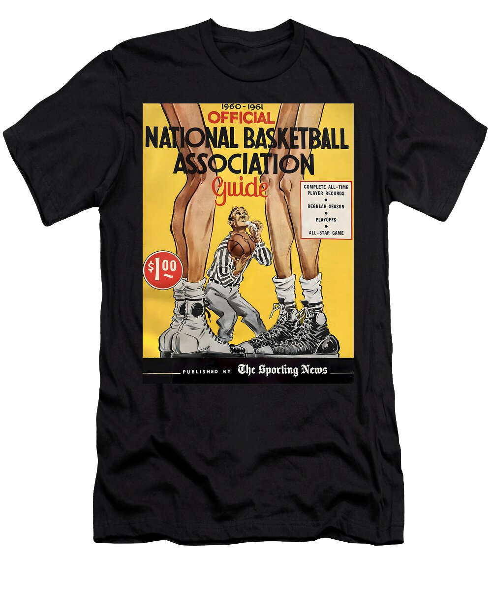 Sp273 Basketball National Basketball Association Guide 1960 Vintage Sports Posters T-Shirt
