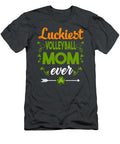 St Patrick Day Luckiest Volleyball Mom Ever Shamrock Julie Hurst T-Shirt