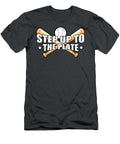 Step Up to the Plate for Soft Ball Fans American Baseball Tom Schiesswald T-Shirt