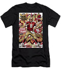 Steve Young Graffiti Poster Football Player NFL Sampadart Gallery T-Shirt