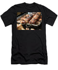 Stuffed Mushrooms and Figs Wrapped in Bacon on a Grill Chris Schfer T-Shirt