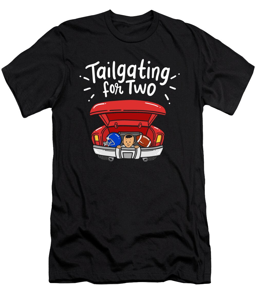Tailgating for Two Football Sports Game Match Haselshirt T-Shirt
