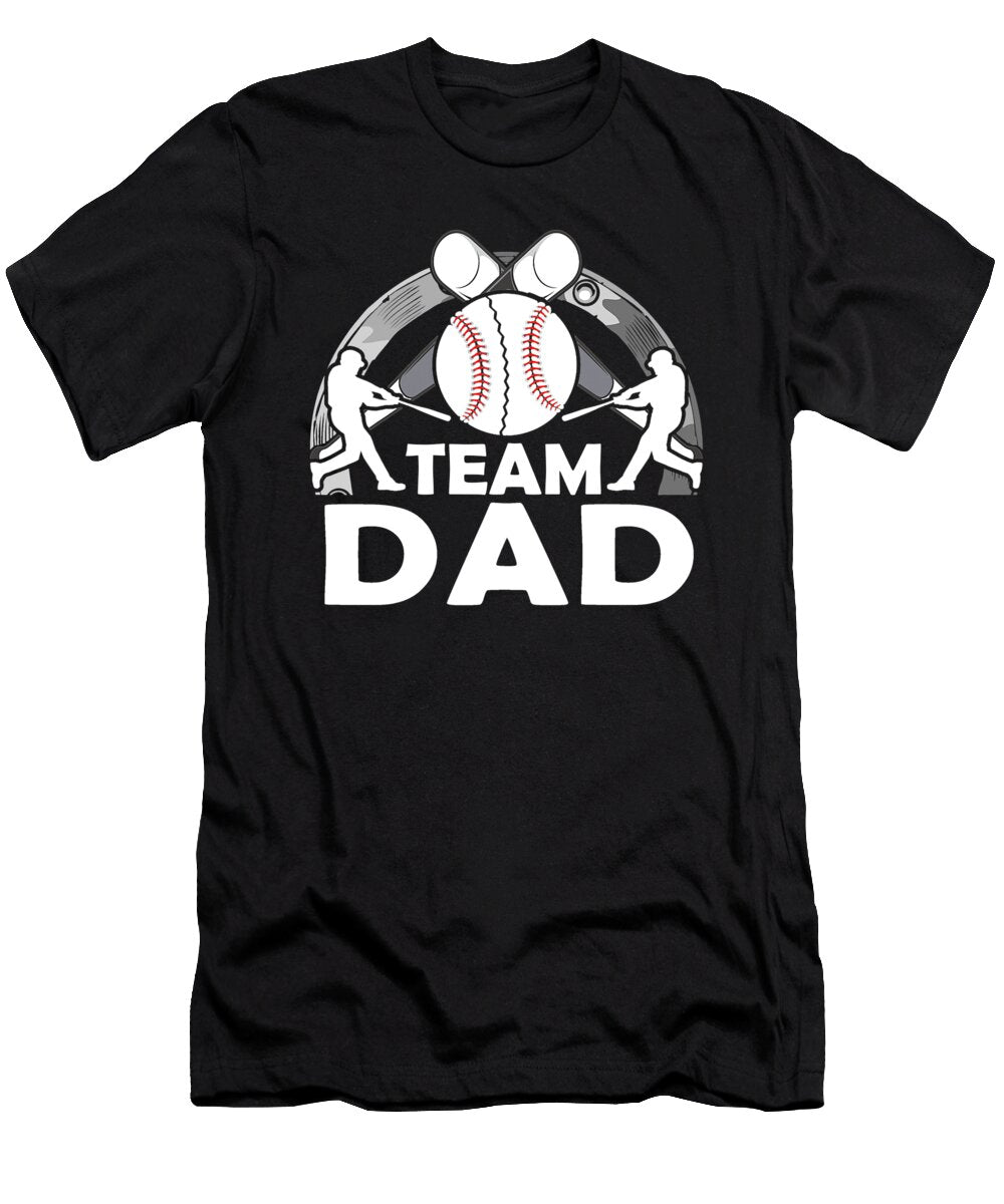 Team Dad Baseball Softball Dhbubble T-Shirt