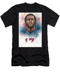 Terry Mclaurin Football Player Watercolor Portrait Carlos V T-Shirt