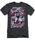 Tom Brady Graffiti Poster Football Player NFL Sampadart Gallery T-Shirt