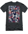 Tom Brady in Action Graffiti Poster Football Player NFL Sampadart Gallery T-Shirt