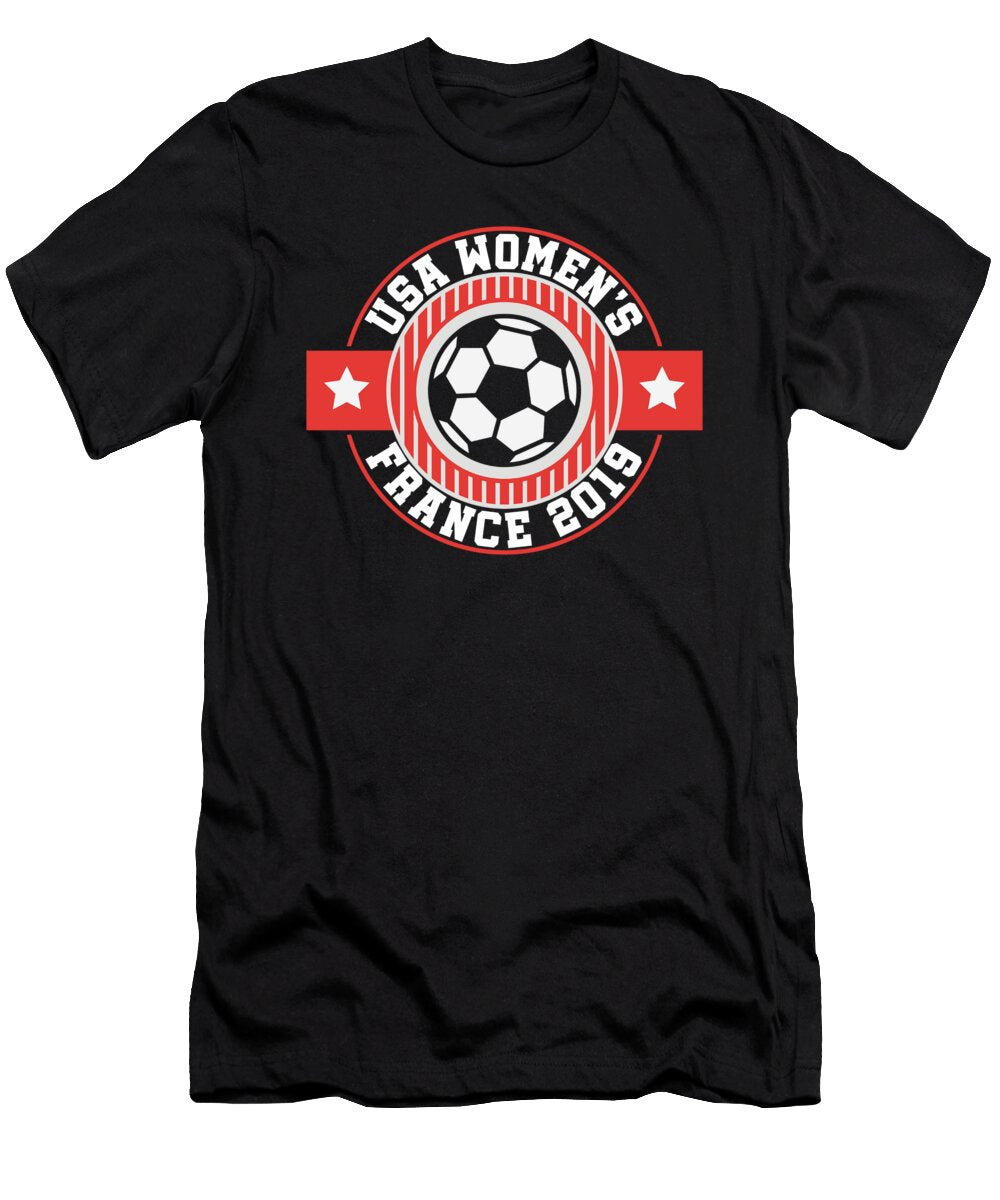 United States Athlete Girls USA Women Soccer Player Team France 2019 Thomas Larch T-Shirt