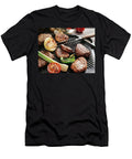 Various Meats and Vegetables on a Grill Teubner Foodfoto T-Shirt