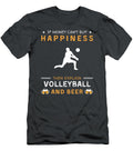 Volleyball and Beer Funny Happiness in Every Game Awesome Store T-Shirt