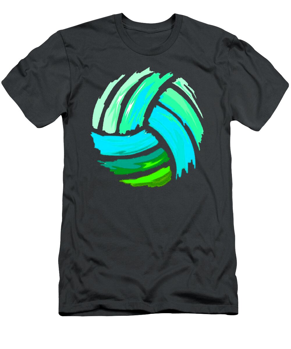 Volleyball Blue Green Ball for Teens Keian Lilac T-Shirt