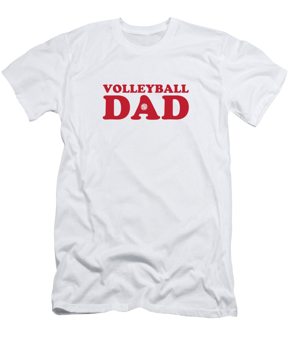 Volleyball Dad Red College Mascot Designs T-Shirt