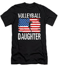 Volleyball Daughter American Flag Dhbubble T-Shirt