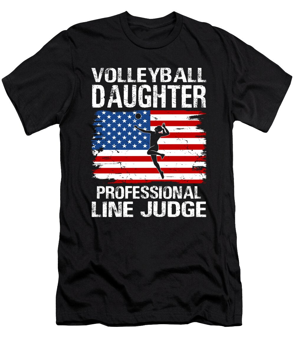 Volleyball Daughter Professional Line Judge Dhbubble T-Shirt