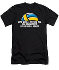 Volleyball Daughter Vball Beach Volleyball Mom Crazy Squirrel T-Shirt