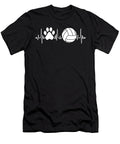 Volleyball Dog Lover Heartbeat Volleyball Lover Natalie Lidford T-Shirt