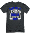 Volleyball Gift Once Youve Learned to Quit It Becomes a Habit Funnygiftscreation T-Shirt