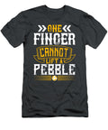 Volleyball Gift One Finger Cannot Lift a Pebble Funnygiftscreation T-Shirt