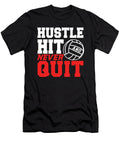Volleyball Hustle Hit and Never Quit Jacob Zelazny T-Shirt