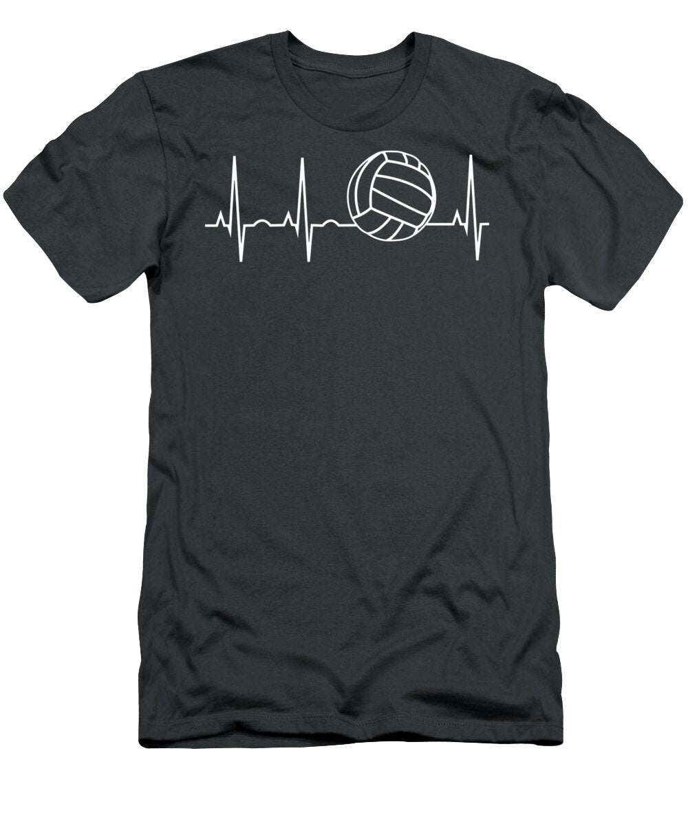 Volleyball I Love Volleyball Heartbeat Egan Alhora T-Shirt