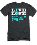 Volleyball Live Love Blue for Girls Teens Egan Alhora T-Shirt