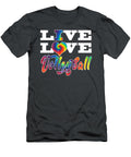 Volleyball Live Love Tie Dye for N Girls Women Egan Alhora T-Shirt