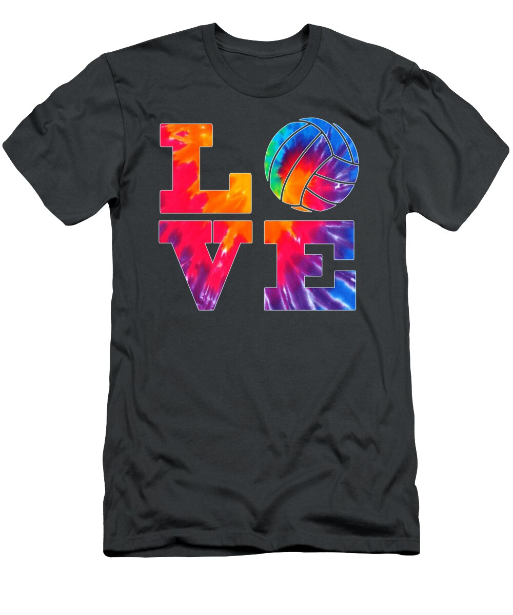 Volleyball Love Tie Dye Look for N Girls Great Egan Alhora T-Shirt