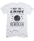 Volleyball May the Spike Be with You Retro Gift Tshirtconcepts Marvin Poppe T-Shirt