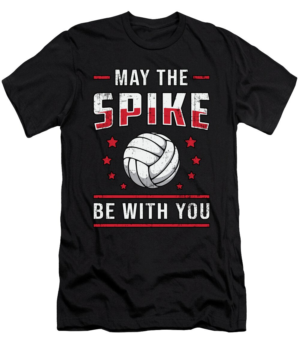 Volleyball May the Spike Be with You Retro Player Tshirtconcepts Marvin Poppe T-Shirt