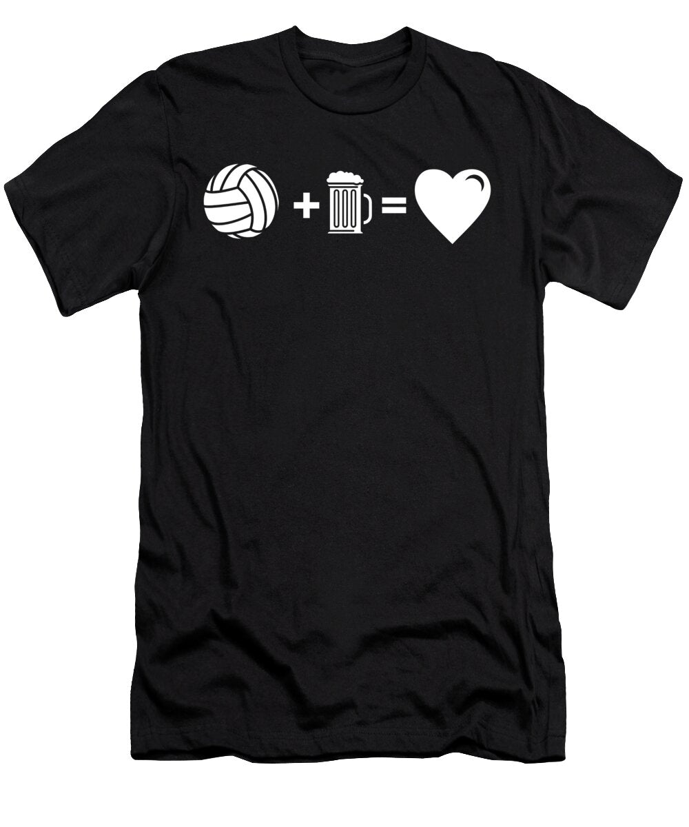 Volleyball Mug of Beer Is Love Athlete Gift Idea Haselshirt T-Shirt