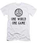 Volleyball One World One Game Volleyball Gift Tshirtconcepts Marvin Poppe T-Shirt