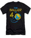 Volleyball Player Baller Is 4 Volleyball Birthday Colorfulsnow T-Shirt