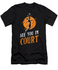 Volleyball Player See You in Court Team Beach Gift Tshirtconcepts Marvin Poppe T-Shirt