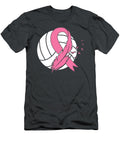 Volleyball Tackle Breast Cancer Awareness Pink Ribbon Leyghl Taryn T-Shirt