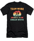 Volleyball Team Work Makes Dream Work Beach Retro Tshirtconcepts Marvin Poppe T-Shirt