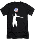 Volleyball USA Flag Gift for Volleyball Eq Designs T-Shirt