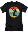 Volleyball Vintage Retro Volleyball Player Circle Icon Kevin Garbes T-Shirt