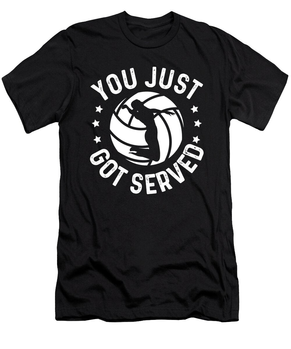 Volleyball You Just Got Served Funny Volleyball Eq Designs T-Shirt