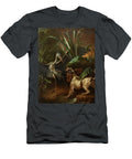 Water Spaniel Confronting a Heron Jean Baptiste Oudry T-Shirt