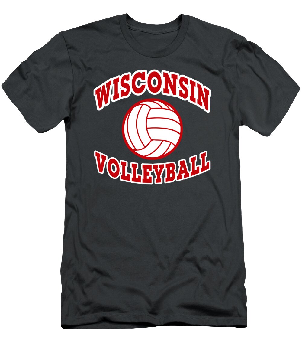 Wisconsin Volleyball Classic Style Jayjay Lyle T-Shirt