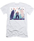 Woman Referee Between Two Office Blocks Ikon Images T-Shirt