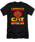 Wrestler Cat Wrestle Wrestling Crazy Squirrel T-Shirt