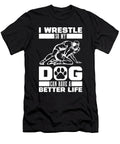 Wrestler Dog Wrestle Wrestling Crazy Squirrel T-Shirt